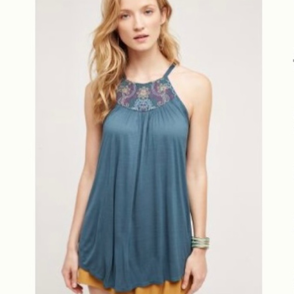 Anthropologie Embellished Top